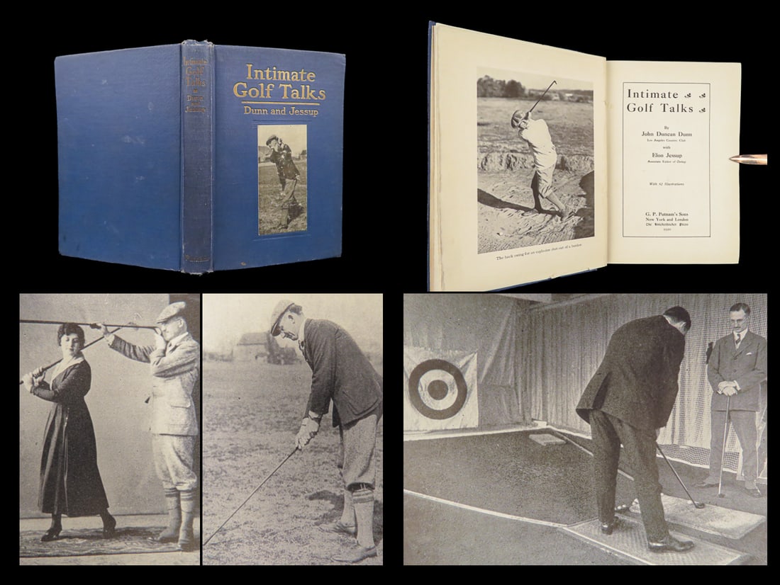 1920 GOLF TIPS 1st John Dunn Intimate Golf Talks Clubs Illustrated Fashion Sport (1 of 10)