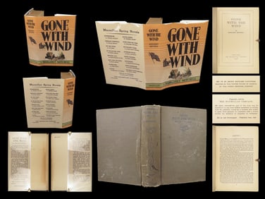 1936 Gone with the Wind Margaret Mitchell | Civil War & Slavery 1st June ed