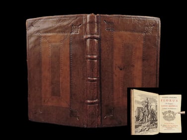 1715 Lucius Florus History of Ancient Rome + Ampelius Liber Memorialis Tonson