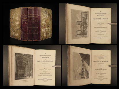 1825 1ed Wonders of Britain Stonehenge CASTLES Old Sarum Lindisfarne Ruins 3v: 1825 1ed Wonders of Britain Stonehenge CASTLES Old Sarum Lindisfarne Ruins 3v Richard Phillips Natural and Artificial Wonders of the United Kingdom is a rare, fascinating illustrated history of iconic