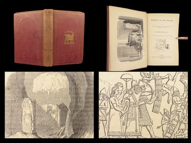 1852 NINEVEH and Its Palaces by Bonomi | 1st Discoveries in Babylon & Assyria