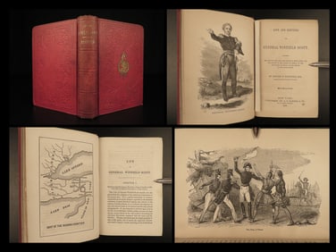 1852 CIVIL WAR 1st ed General Winfield Scott Seminole War Indians Mansfield
