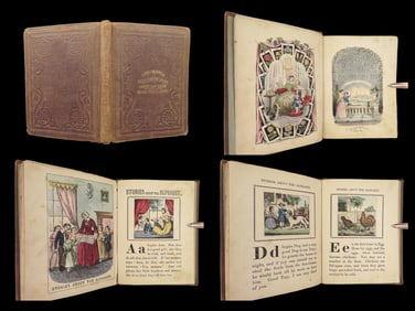1854 Colored Nursery 1st Picture Every Day Book by Butler | Childrens Reader