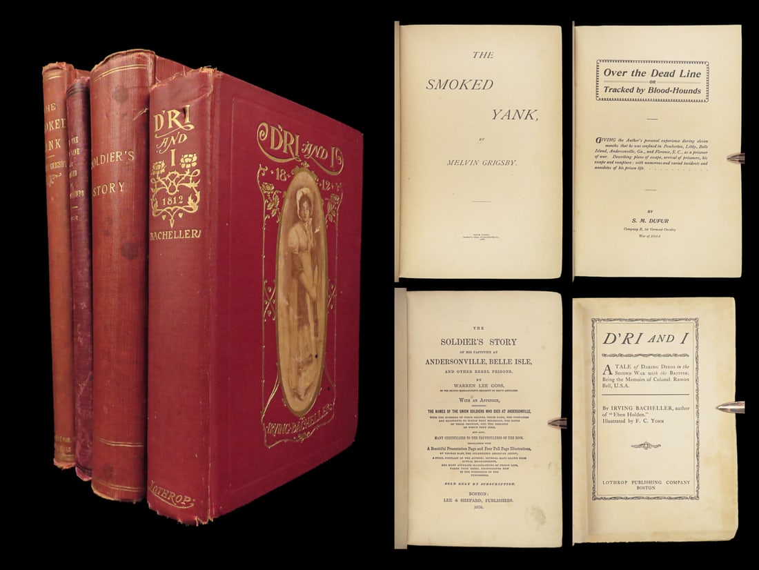 1876 Andersonville Prison Soldier Story Goss Grigsby Smoked Yank Dufur Dri & I (1 of 10)