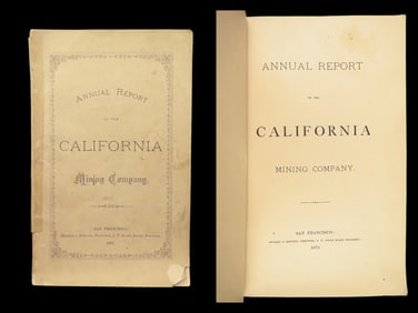 1879 GOLD Mining Report for California Mining Company | San Francisco Silver