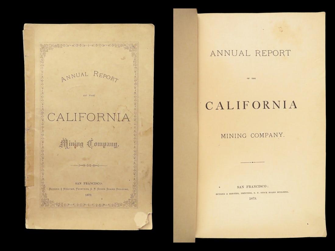 1879 GOLD Mining Report for California Mining Company | San Francisco Silver (1 of 10)