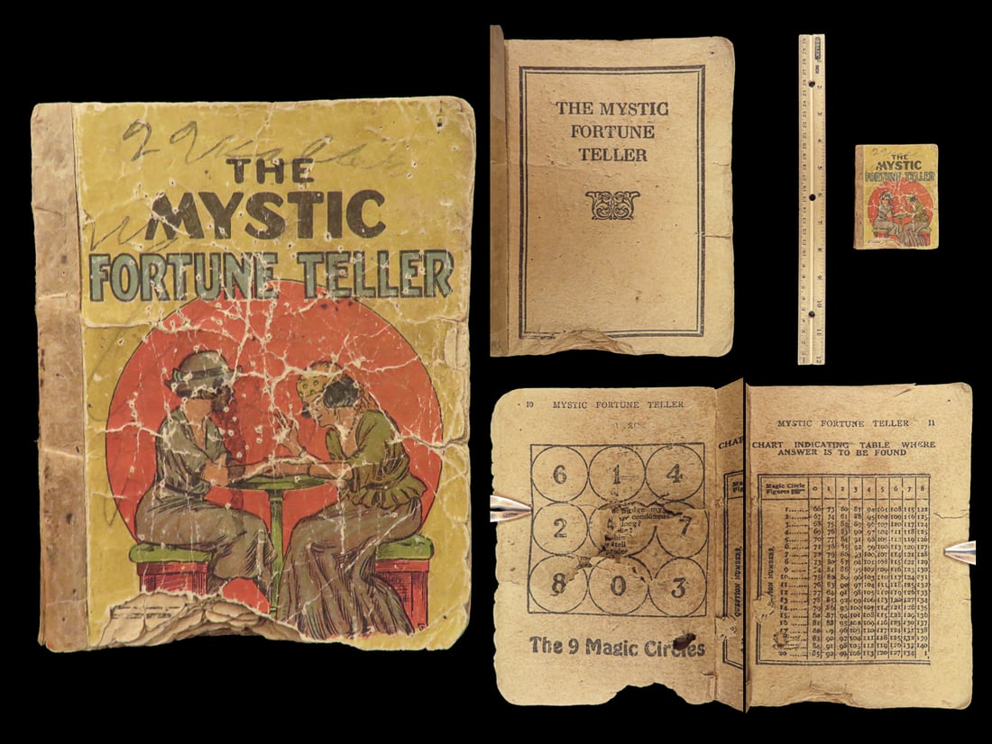 1923 The Mystic Fortune Teller | Pocketsize Book w/ Answer Charts for Mediums (1 of 10)
