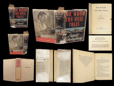 1940 Ernest Hemingway 1st ed For Whom the Bell Tolls American War Novel Classic