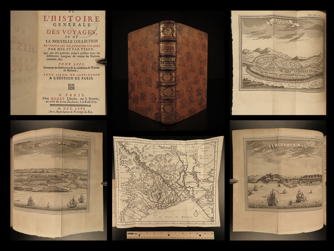 1766 Voyages in ASIA Choisy & Tachard Cambodia SIAM Malaysia Thailand Prevost: 1766 Voyages in ASIA Choisy & Tachard Cambodia SIAM Malaysia Thailand Prevost The General History of Voyages by abbe Prevost is one of the largest and most impressive collections of stories of expedit