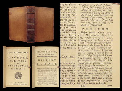 1780 Annual Register | Revolutionary WAR Accounts Siege of Charleston 1st edition: 1780 Annual Register | Revolutionary WAR Accounts Siege of Charleston 1st edition “This, a most valuable record and chronicle of historical and political events for over a hundred years contains acc