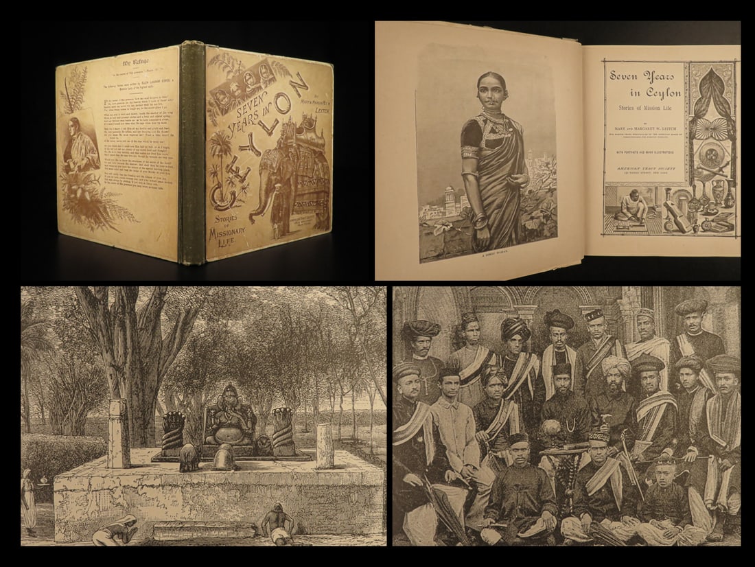 1890 Seven Years in CEYLON Leitch Sri Lanka India Illustrated Medical Missionary (1 of 20)