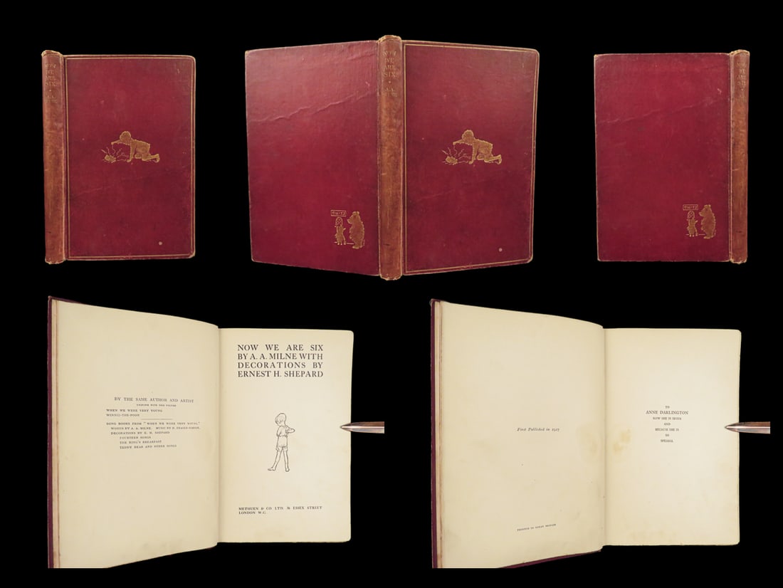 1927 Winnie the Pooh 1ed MILNE Now We Are Six Childrens Classic Shepard ART (1 of 10)