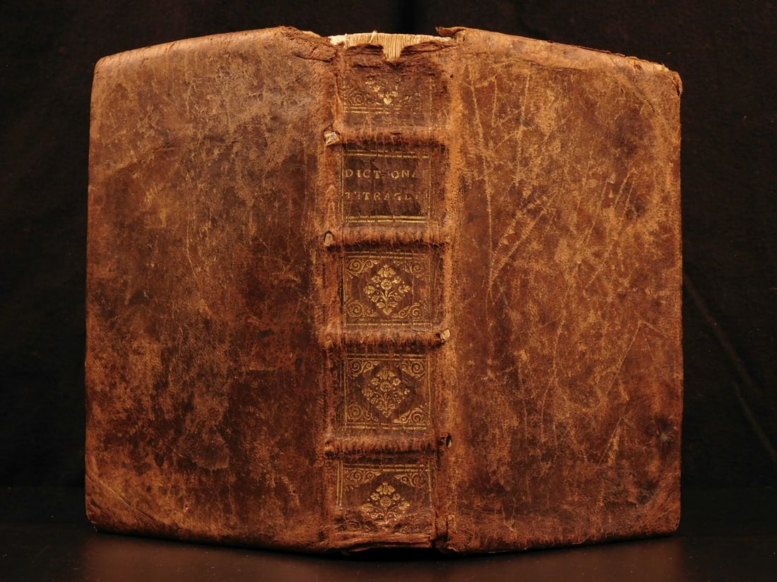 1684 Matthias Martinez 4 Language Dictionary Tetraglotton French Greek Belgian (1 of 18)