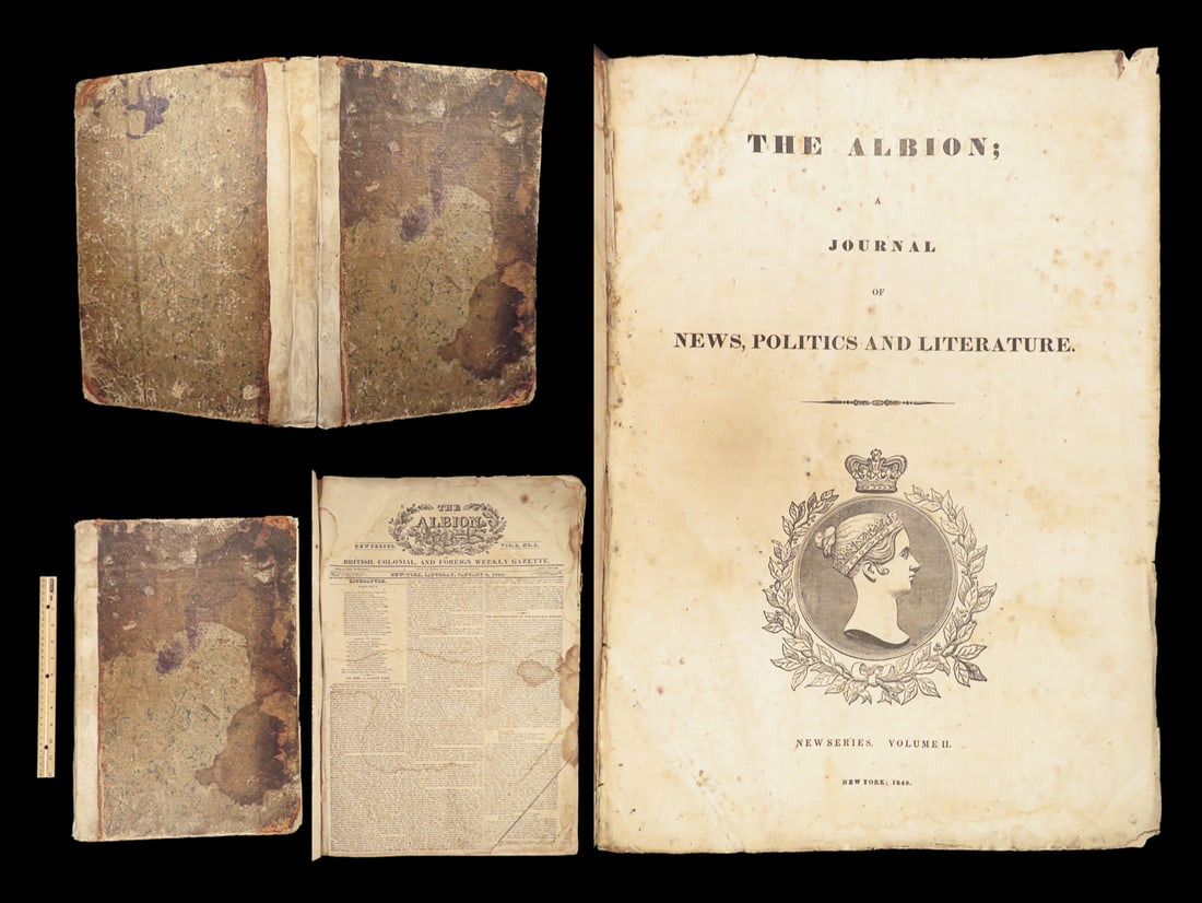 1840 The Albion 1st ed | Charles Dickens Curiosity Shop, Napoleon to Elba (1 of 10)