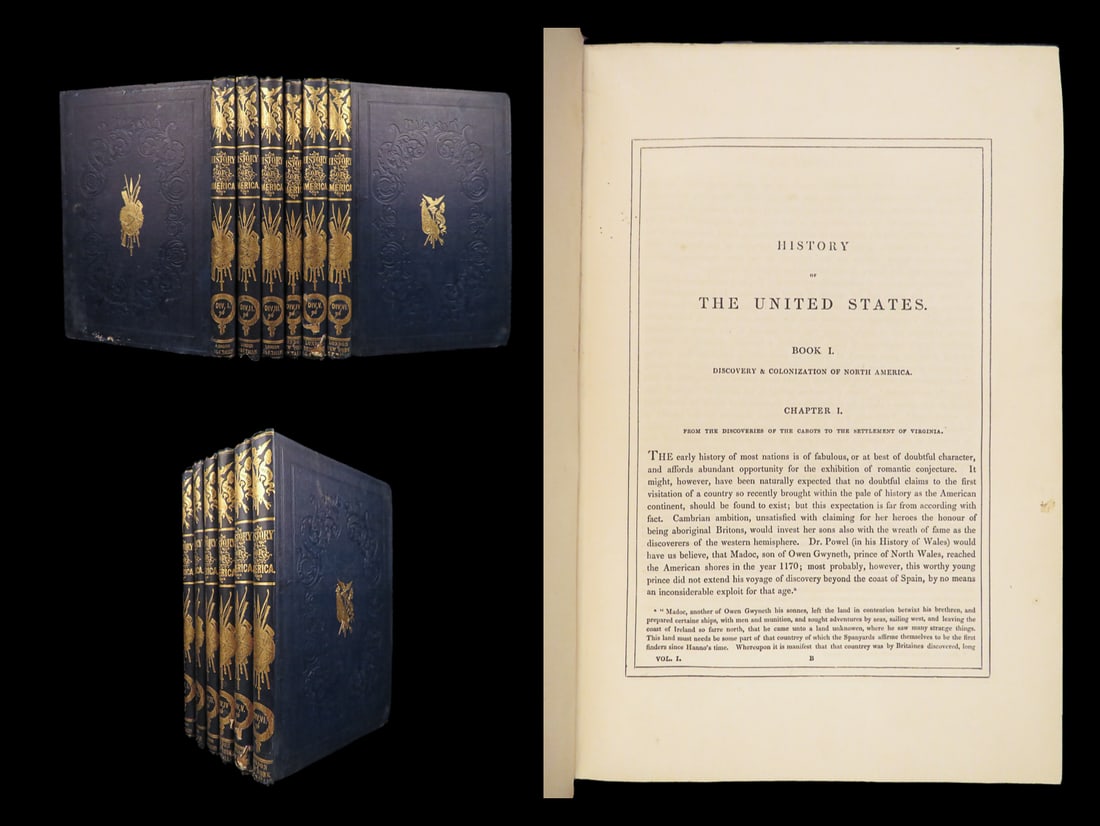 1850 History & Topography of United States Early AMERICA Hinton SLAVERY 6v (1 of 10)