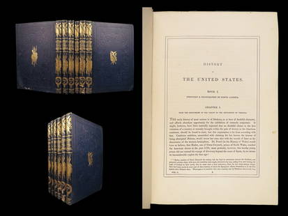 1850 History & Topography of United States Early AMERICA Hinton SLAVERY 6v: 1850 History & Topography of United States Early AMERICA Hinton SLAVERY 6v An incredibly rare first American edition of John E Hinton’s ‘History and Topography of the United States’. This