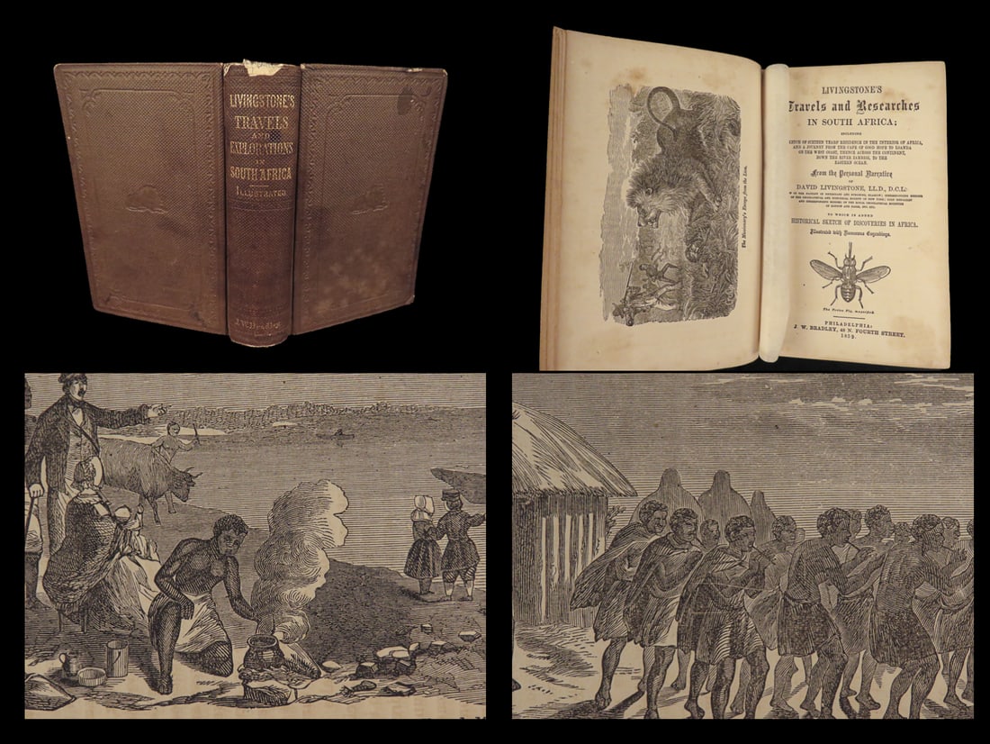 1859 David Livingstone in South Africa 1st ed | Missionary Voyages Illustrated (1 of 10)