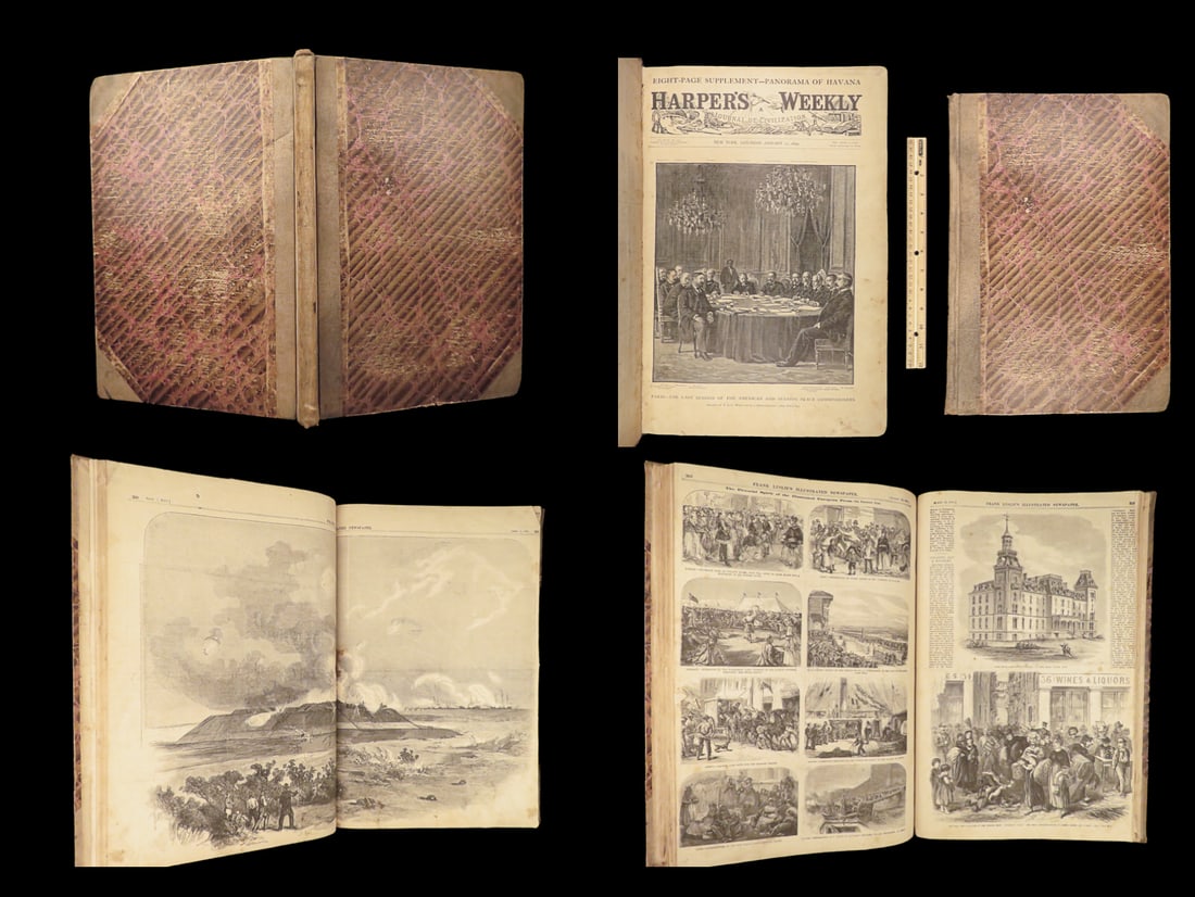 1861 Civil War Magazines Union Gen Nathaniel Lyon Battle of Wilsons Creek Harper (1 of 10)