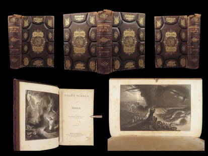 1870 Night Scenes in the Bible – Daniel March | Gustave DORE Art w/ Fine Binding: 1870 Night Scenes in the Bible – Daniel March | Gustave DORE Art w/ Fine Binding An incredible, first edition printing of Daniel March’s ‘Night Scenes in the Bible’. This beautiful book is an