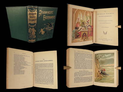 1880 Arabian Nights 1001 Nights Sinbad Ali Baba Aladdin ART Townsend RARE: 1880 Arabian Nights 1001 Nights Sinbad Ali Baba Aladdin ART Townsend RARE “A loss that can be repaired y money is not of such very great importance?&rdquo; – The Arabian Nights During the Golden A
