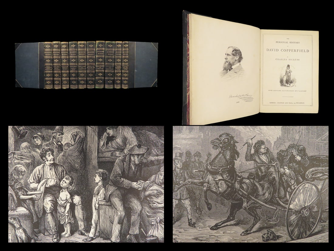 1880 Charles Dickens Works Great Expectations David Copperfield Oliver Twist 10v (1 of 10)
