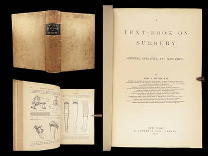 1888 John Wyeth Surgery 1st ed Medicine Disease Human Anatomy Wounds Illustrated: 1888 John Wyeth Surgery 1st ed Medicine Disease Human Anatomy Wounds Illustrated John Allan Wyeth was a 19th-century American surgeon whose “Text-book on Surgery” is a rare and highly