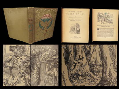 1890 FAIRY TALES Cinderella Red Riding Hood ALADDIN Sleeping Beauty ART Disney: 1890 FAIRY TALES Cinderella Red Riding Hood ALADDIN Sleeping Beauty ART Disney A rare, illustrated edition of famous fairy tales, published under the title ‘Mother Goose’s Fairy Tales’. This boo