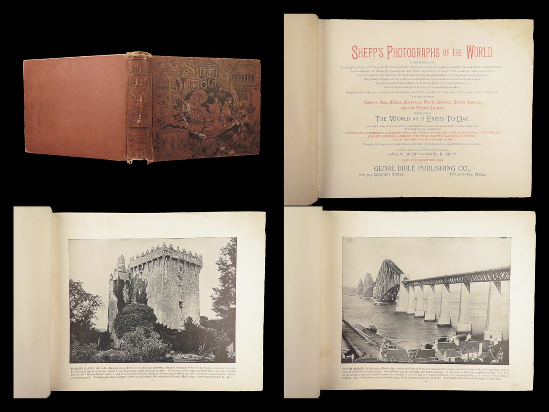 1891 Photography of the World Castles Gardens Ships Landscapes Shepp 250 Photos! (1 of 10)