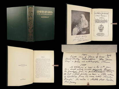 1900 Leaves of Grass by Walt Whitman | Controversial American Poetry Washington ed: 1900 Leaves of Grass by Walt Whitman | Controversial American Poetry Washington ed “Oh Captain! My Captain! our fearful trip is done,The ship has weather'd every rack, the prize we sought is
