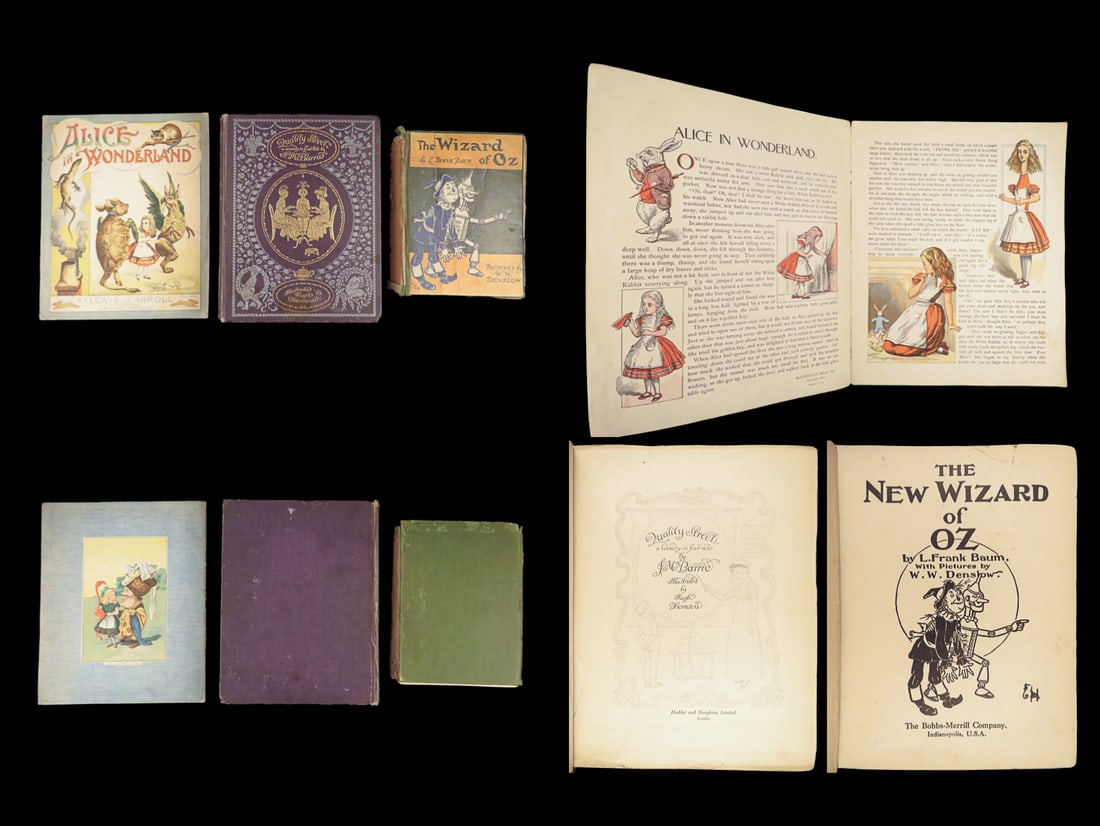 1920 Alice in Wonderland + 1903 Wizard of Oz + 1901 Barrie Quality Street 3v (1 of 10)