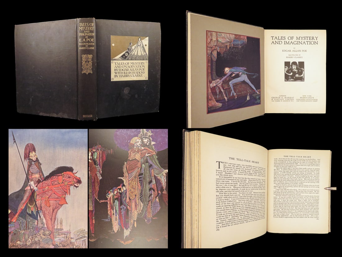 1925 Edgar Allan Poe Tales of Mystery | Harry Clarke Macabre ART | Rue Morgue: 1925 Edgar Allan Poe Tales of Mystery | Harry Clarke Macabre ART | Rue Morgue “But as, in ethics, evil is a consequence of good, so, in fact, out of joy is sorrow born. Either the memory of past bli