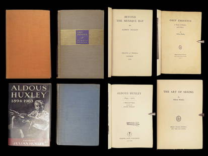 1934 Aldous Huxley 1st ed | Mexique Bay Grey Eminence Religion Art of Seeing 4v: 1934 Aldous Huxley 1st ed | Mexique Bay Grey Eminence Religion Art of Seeing 4v “I want to know what passion is. I want to feel something strongly.” ? Aldous Huxley, Brave New World 