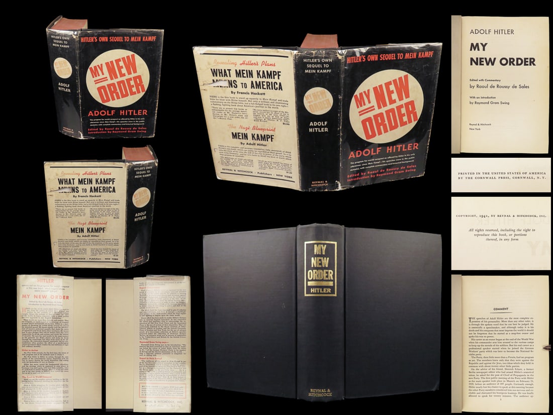 1941 HITLER Speech New Order World War II NAZI Germany Anti-Semitism Mein Kampf: 1941 HITLER Speech New Order World War II NAZI Germany Anti-Semitism Mein Kampf “The art of reading consists in remembering the essentials and forgetting non-essentials.” ? Adolf Hitler, Mein