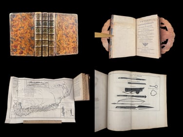 1787 1ed Good Hope Voyages Sparrman Captain Cook MAPS Illustrated 3v SET Africa