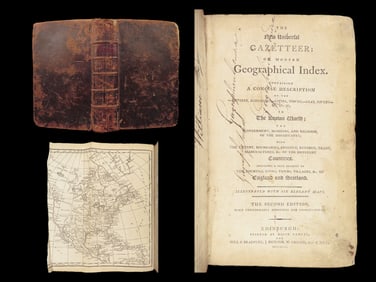 The New Universal Gazetteer – David Ramsay, 1796 | California, Florida Louisiana