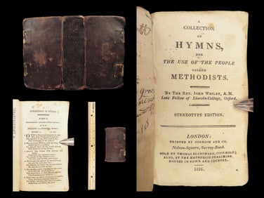 John Wesley – Methodist Hymnal, 1816, with Clasps