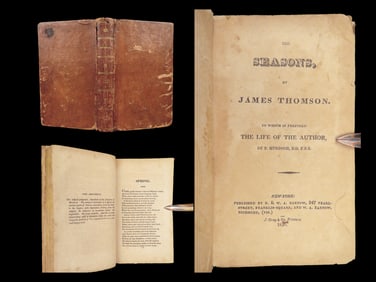 The Seasons – James Thomson, 1820 Bartow Printing with Murdoch and Collins