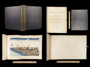 1856 Japan & CHINA Expedition 1st ed | American Squadron Perry Hawkes Voyages
