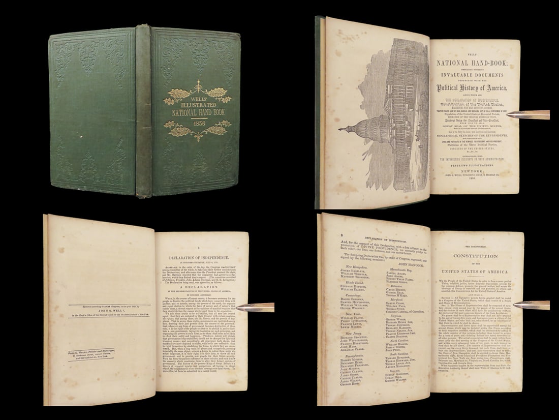 Wells – National Hand-Book, 1856, 1st Ed, 52 Plates (1 of 10)