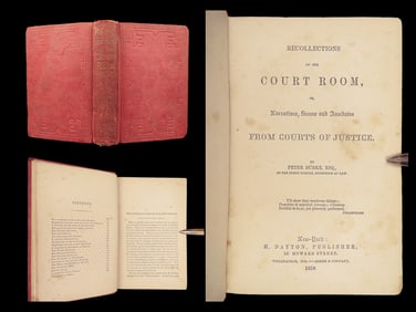 Recollections of the Court Room | Burke 1859 U.S. 1st Ed