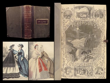Peterson’s Magazine – 1863 Leather Bound