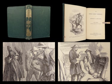Wyss – Swiss Family Robinson, 1868 Riverside Press, Gilbert Illus.