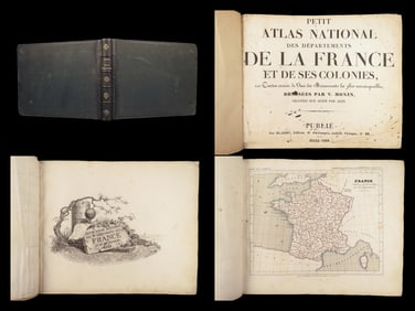 Petit atlas national des départements de la France – Monin – 1833 | 100 Monumental Views