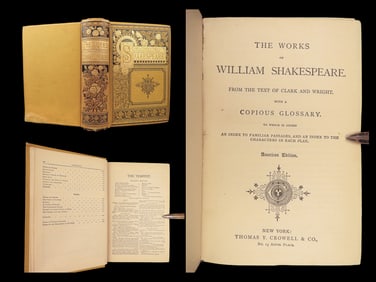 The Works of William Shakespeare – Clark & Wright, ca. 1880 | Yellow Fine Binding