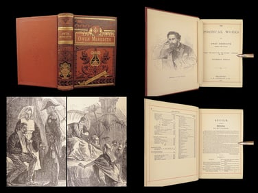 Owen Meredith – Lytton Poems, 1881 Gilt Cloth Binding, Lippincott
