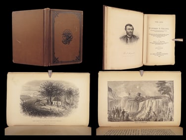 The Life of Ulysses S. Grant – J.T. Headley, 1885 Salesman’s Dummy | Brown Cloth Binding