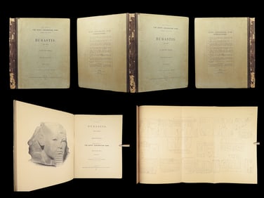 1891 1ed Egypt Exploration Bubastis Archaeology Sphinxes Pharaohs Hieroglyphs