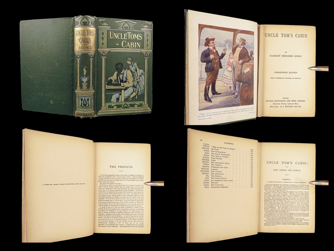 Uncle Tom’s Cabin – Harriet Beecher Stowe, ca. 1892 | Routledge Color Frontis (1 of 10)