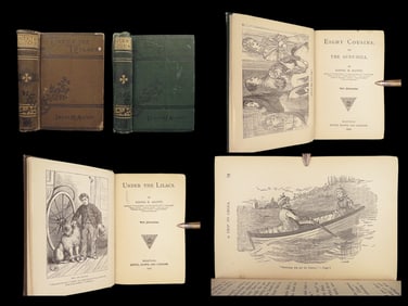 Under the Lilacs & Eight Cousins – Louisa May Alcott, 1900/1907 Decorative Set