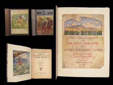 Deerslayer & 20,000 Leagues – Wyeth/Winter Illus., 1929/1937
